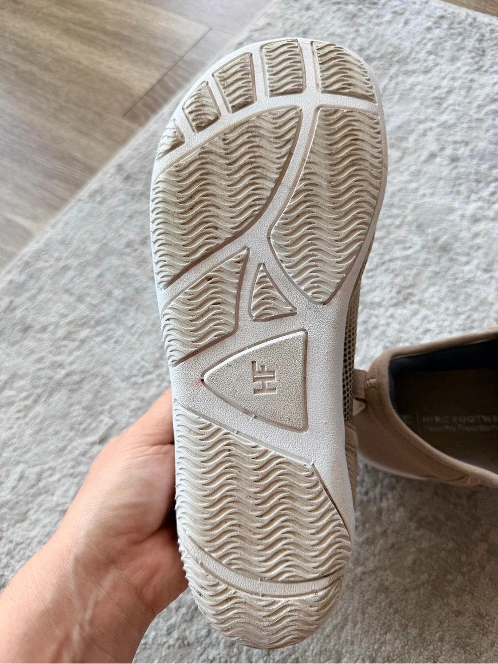 HIKE FOOTWEAR Healthy Freedom Barefoot Shoes Beige Men 8-8.5 Women 10-10.5